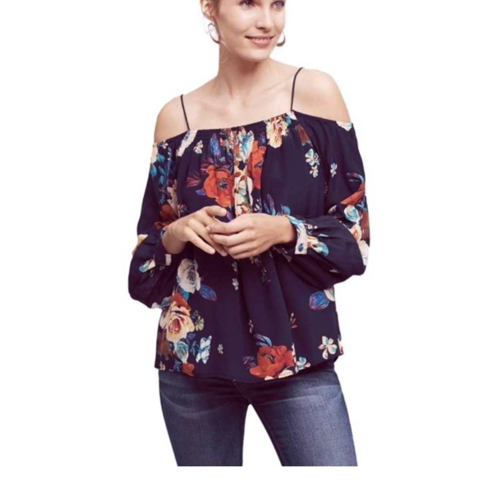 Maeve tallie silk blouse
